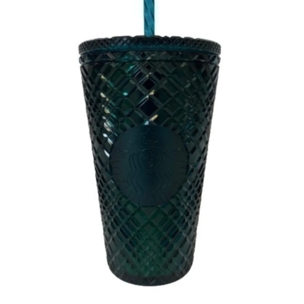 NWT. Starbucks 2021 Holiday Jeweled Cold Tumbler Green/Blue 16oz Grande